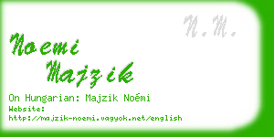 noemi majzik business card